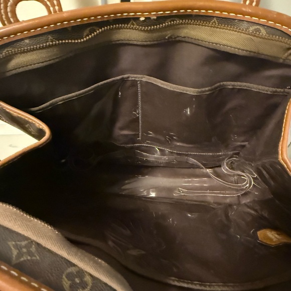 Vintage Louis Vuitton Tan and Brown Monogram Tote - Picture 4 of 6